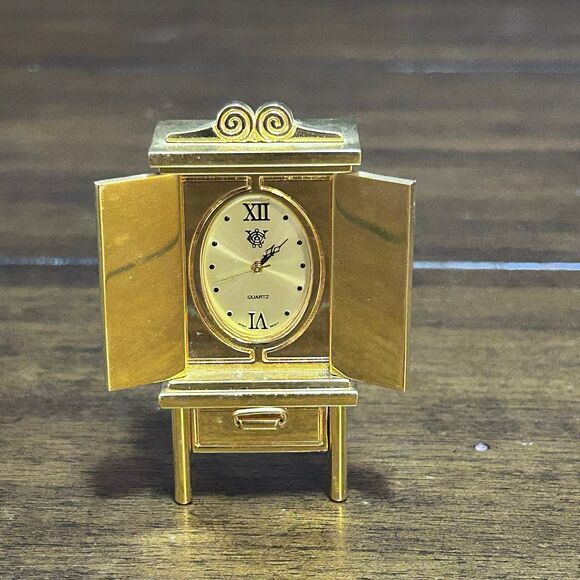 Other - Miniature Desk Shelf Clock Cabinet Hutch 1.25"W X 2.75"T